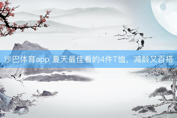 沙巴体育app 夏天最佳看的4件T恤，减龄又百搭